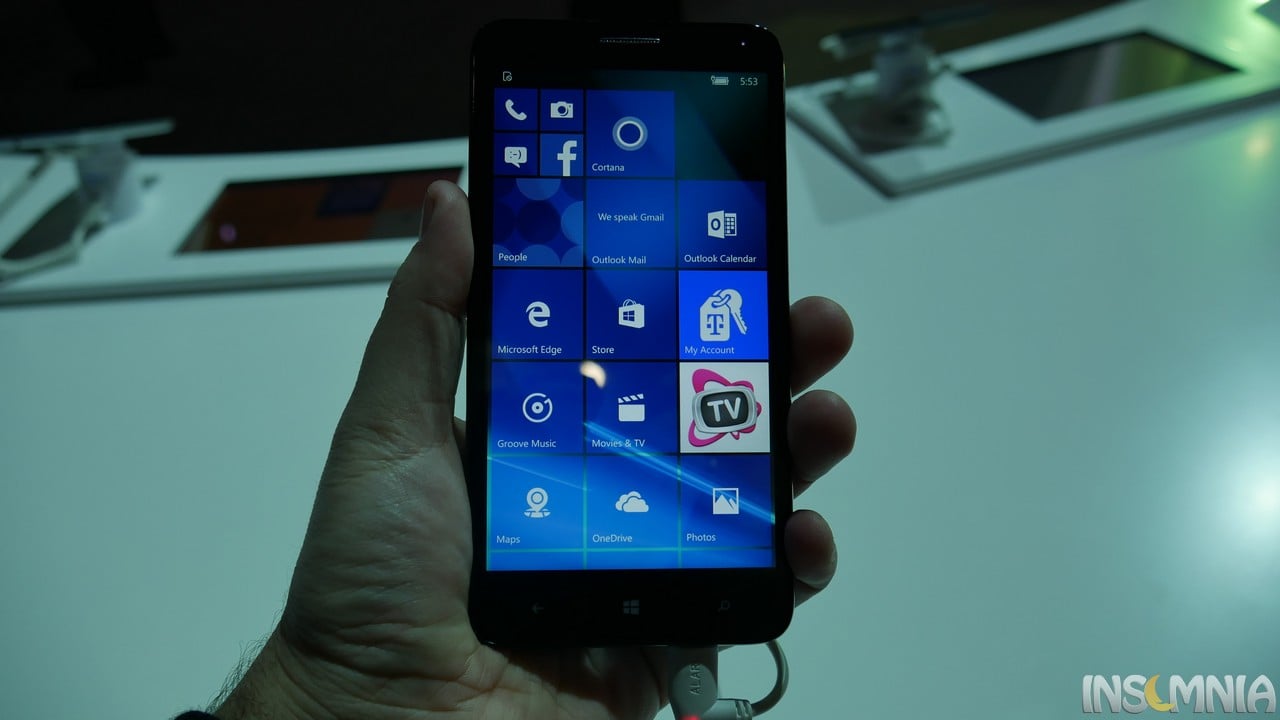 Το οικονομικό OneTouch Fierce XL της Alcatel βασίζεται στα Windows 10 Mobile