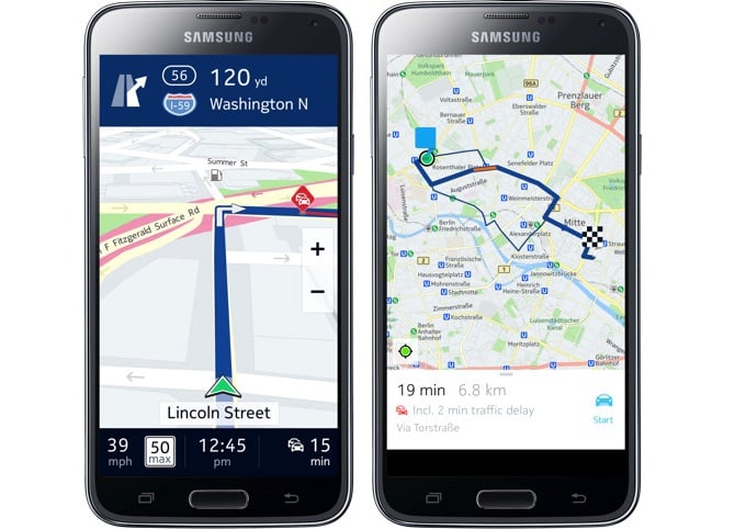 Η υπηρεσία πλοήγησης Here, τώρα και στο Android αποκλειστικά στα Galaxy smartphones