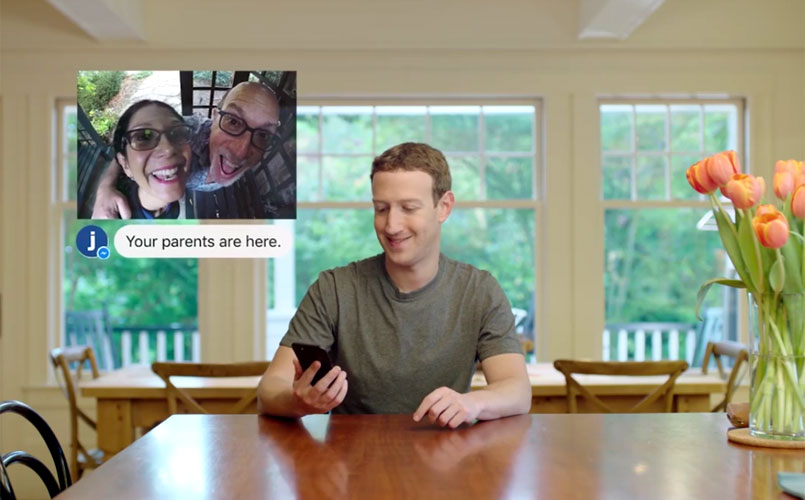 O Mark Zuckerberg επιδεικνύει το Jarvis, το σύστημα τεχνητής νοημοσύνης που ανέπτυξε