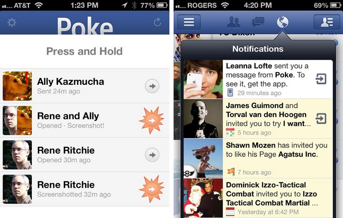 To Facebook απέσυρε τις εφαρμογές Poke και Camera
