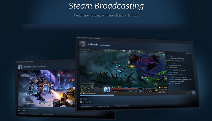 Η Valve με το Steam Broadcasting σκοπεύει να ανταγωνιστεί το Twitch