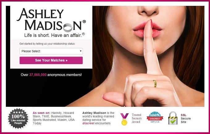 37 εκ. χρήστες της Ashley Madison κινδυνεύουν να δουν τα προσωπικά τους δεδομένα εκτεθειμένα online