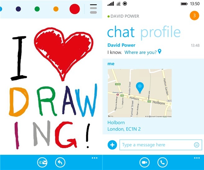 Ενημέρωση του Skype για Windows Phone φέρνει εργαλείο ζωγραφικής