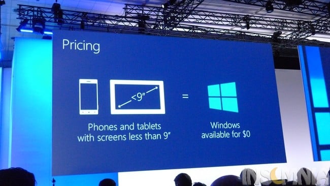 Δωρεάν η άδεια χρήσης των Windows σε smartphones και tablets με οθόνη έως 9 ίντσες