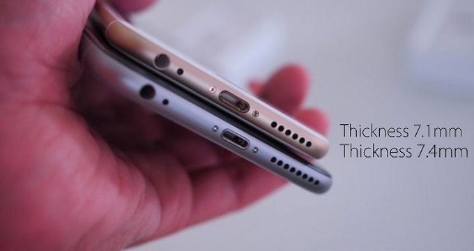 Με μεγαλύτερο πάχος τα νέα iPhone 6s και iPhone 6s Plus;