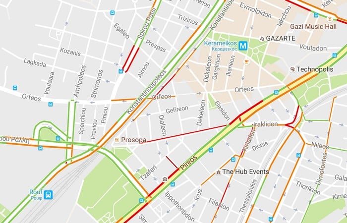 Widget για την κίνηση στους δρόμους προσθέτει το Google Maps