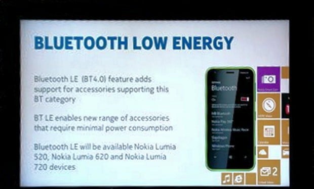 Υποστήριξη Bluetooth 4.0 έρχεται στα Lumia 520, 620 και 720