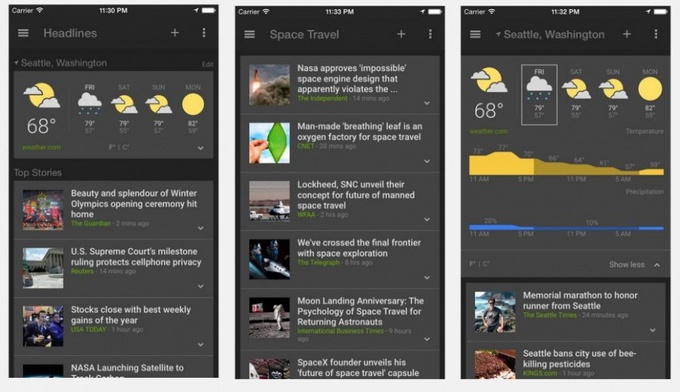 Τα Google News & Weather app τώρα διαθέσιμα και για iOS συσκευές