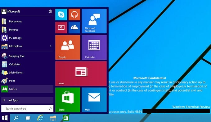 Νέες εικόνες που διέρρευσαν δείχνουν το ανανεωμένο desktop των Windows 9