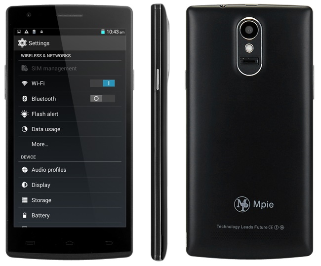 Mpie G7. Με 5.0 ιντσών 720p οθόνη, dual SIM δυνατότητες και fingerprint reader στα €114