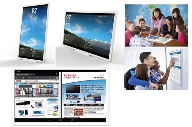 Toshiba TT301. Το "Shared Board" όπως το ονομάζει η Toshiba είναι ένα tablet με 24 ιντσών οθόνη