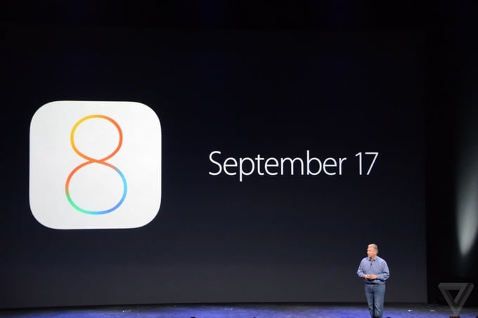 iOS 8 στις 17 Σεπτεμβρίου