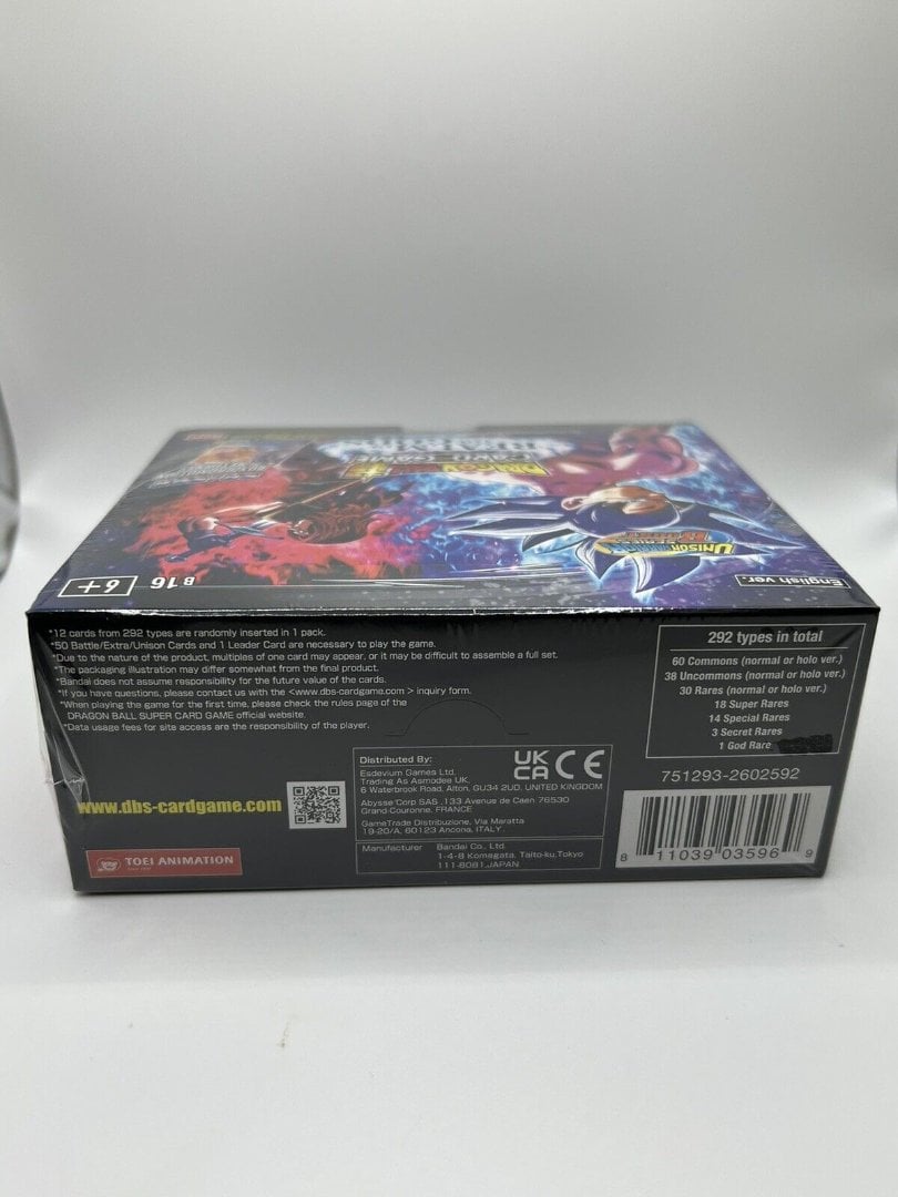 2022 Dragon Ball Super TCG B16 Realm Of The Gods Booster Box Sealed