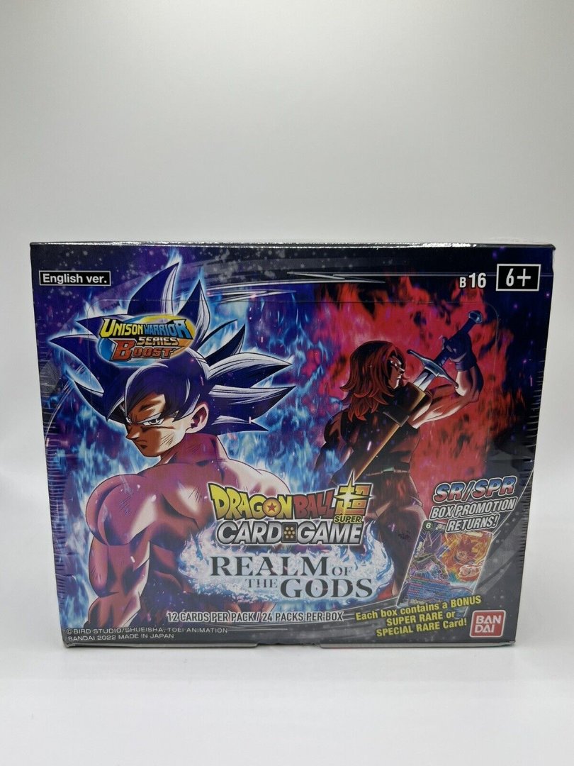 2022 Dragon Ball Super TCG B16 Realm Of The Gods Booster Box Sealed