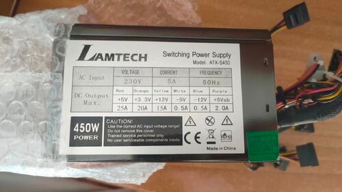 Τροφοδοτικό Lamtech 450W + Card Reader 3.0