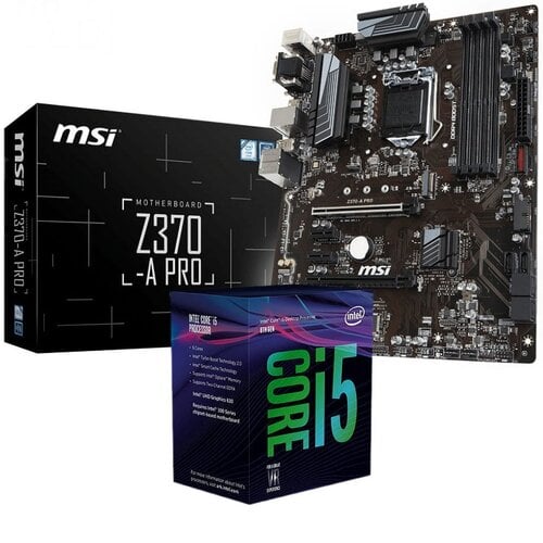 Intel i5-8600K + MSI Z370-A Pro