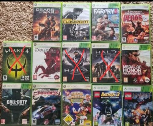 Xbox 360 games & 2 μοχλοί Δεκτές & ανταλλαγές με ps4-xbox 360 & One games