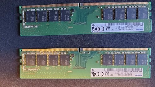 Samsung UDIMM non-ECC 32GB DDR4 3200MHz(2X16) & KINGSTON FURY BEAST (2X16)