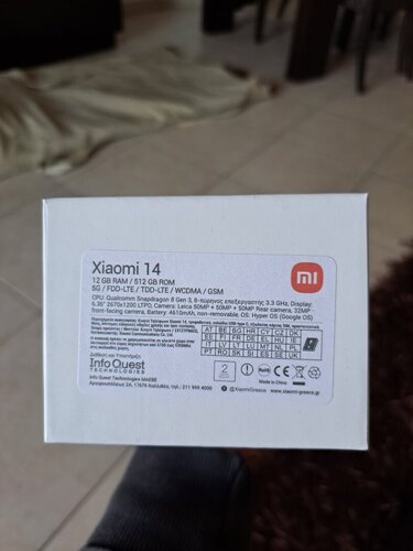 Xiaomi 14 μαυρο 12GB RAM 512 ROM