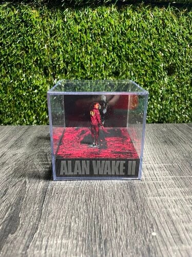 Διακοσμητικό Cube Diorama με σκηνή από το παιχνίδι Alan Wake 2