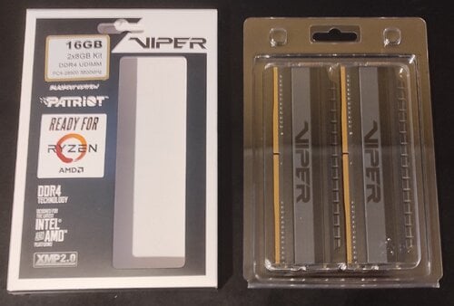 RAM PATRIOT PVB416G360C7K VIPER 4 BLACKOUT SERIES 16GB (2X8GB) DDR4 3600MHZ DUAL KIT