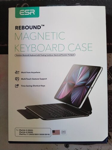 Rebound Flip Cover Δερματίνης με Πληκτρολόγιο Μαύρο (iPad pro 11')