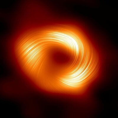 Σπειροειδές μαγνητικό πεδίο εντοπίστηκε γύρω από την κεντρική μαύρη τρύπα του Γαλαξία