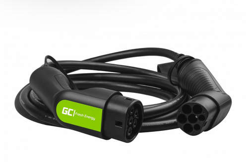 Green Cell Electric Car Three-phase Charging Station Cable 5m Type 2 - Type 2 EV07
