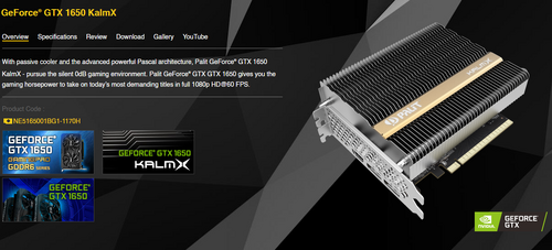 Palit GeForce RTX 3050 KalmX