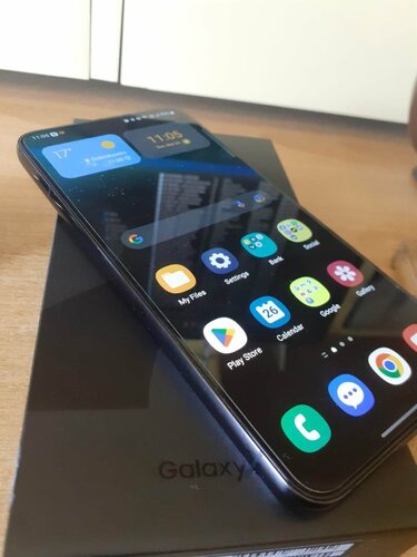 Samsung Galaxy S22+ (Μαύρο/128 GB) + Θήκη, Τζαμάκι οθόνης & κάμερας, αυθεντικός Φορτιστής