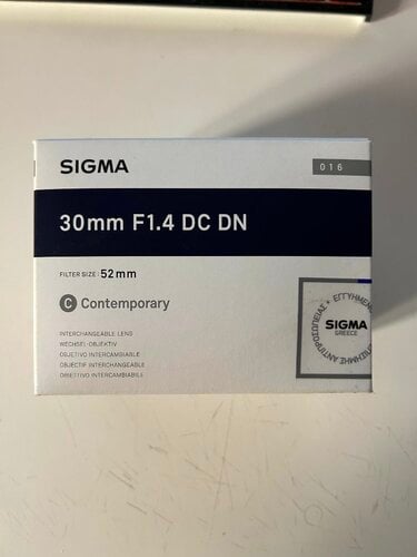 Sigma 30mm F1.4 DC DN - FUJIFILM x Mount
