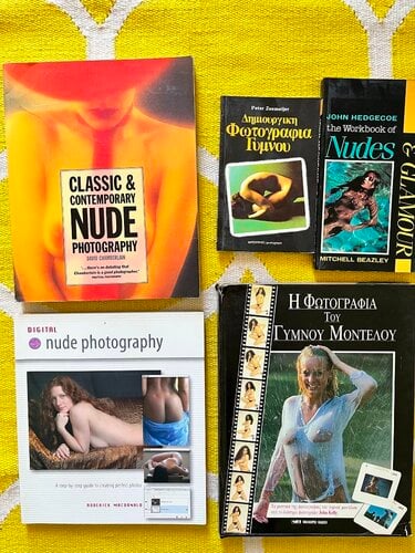 Βιβλία φωτογραφίας (γυμνό, nude & glamour photography) και The DSLR Filmaker's handbook