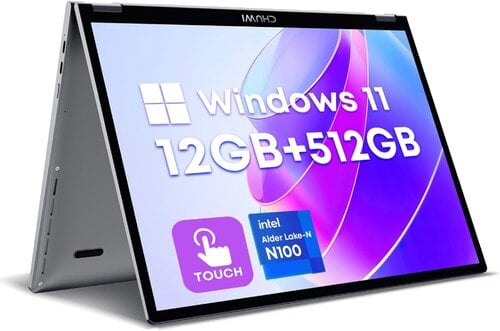 CHUWI 2023 MiniBook X 2-in-1 Laptop, 12GB/512GB SSD, 12th G. Intel N100