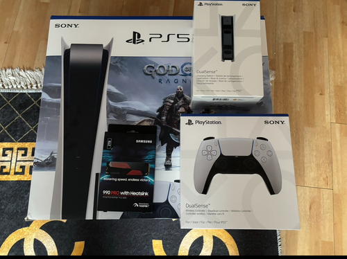 PS5 DISC+2 CONTROLLERS+M2 2TB SAMSUNG 990 PRO
