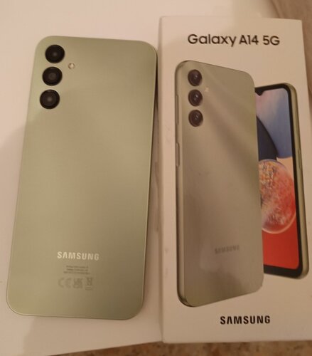 Samsung galaxy a14 5g 4/64  light green με κουτί και εγγυηση