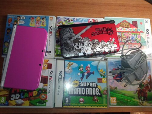 3DS XL SuperSmashBros Edition + NEW 3DS XL (Pink)