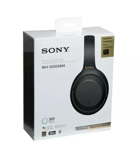 Sony WH-1000XM4 Ασύρματα/Ενσύρματα Over Ear Ακουστικά με 30 ώρες Λειτουργίας / black / brand new