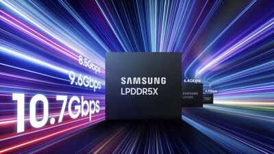Η Samsung παρουσίασε μνήμη LPDDR5x στα 10,7Gbps που είναι βελτιστοποιημένη για εφαρμογές AI