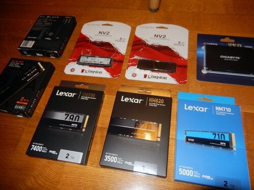 Πώληση δίσκων NVME SSD διάφορες μάρκες και χωρητικότητες