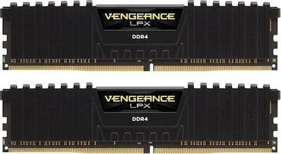Corsair Vengeance LPX 32GB DDR4 RAM με 2 Modules (2x16GB) και Ταχύτητα 3200 για Desktop
