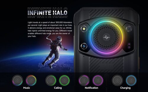 Ulefone Armor 21 - 9600mah - infinite Halo ring mega speaker