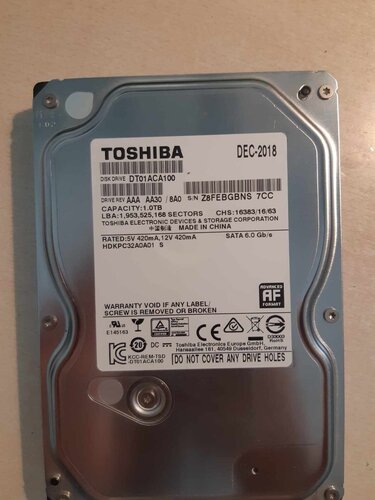 Toshiba DT01ACA100 σε άριστη κατάσταση