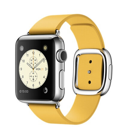 Περισσότερες πληροφορίες για "Apple Watch 38mm Stainless Steel Case with Marigold Modern Buckle"