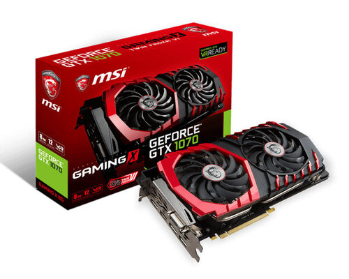 Περισσότερες πληροφορίες για "MSI GEFORCE GTX 1070 GAMING X 8G"