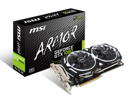 Περισσότερες πληροφορίες για "MSI NVIDIA GeForce GTX 1060 Armor 6G OCV1"