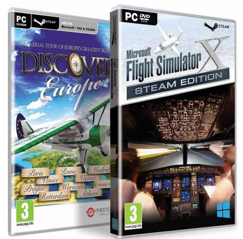 Περισσότερες πληροφορίες για "Flight Simulator X Steam Edition + Discover Europe Double Pack (PC)"