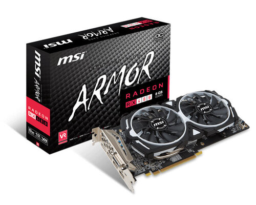 Περισσότερες πληροφορίες για "MSI RX 480 ARMOR 8G OC"