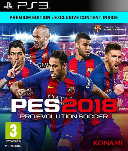 Περισσότερες πληροφορίες για "Pro Evolution Soccer 2018 - Premium Edition (PlayStation 3)"