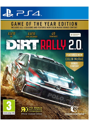 Περισσότερες πληροφορίες για "DIRT Rally 2.0 GOTY (PlayStation 4)"