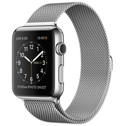 Περισσότερες πληροφορίες για "Apple Watch 42mm Stainless Steel Case with Milanese Loop"